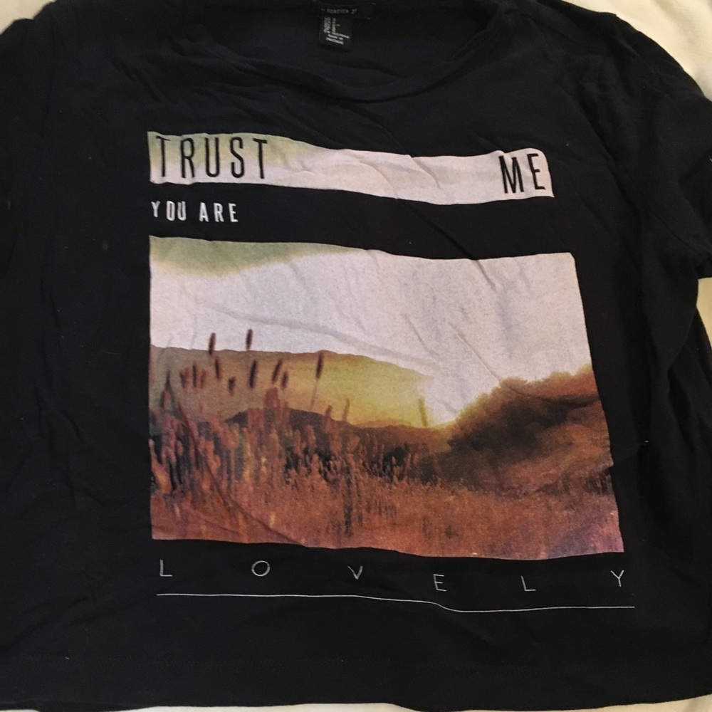 Black forever 21 crop top